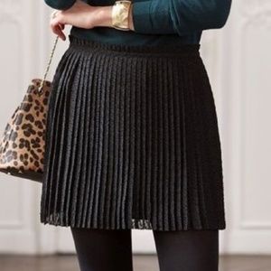 Sezane Jupe Rita black pleated skirt FR 40 US 10
